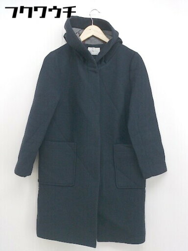 ■ fredy emue フレディ エミュ 長袖 コート サイズ38 ネイビー系 レディース 【中古】 ■ fredy emue フレディ エミュ 長袖 コート サイズ38 ネイビー系 レディース 【中古】