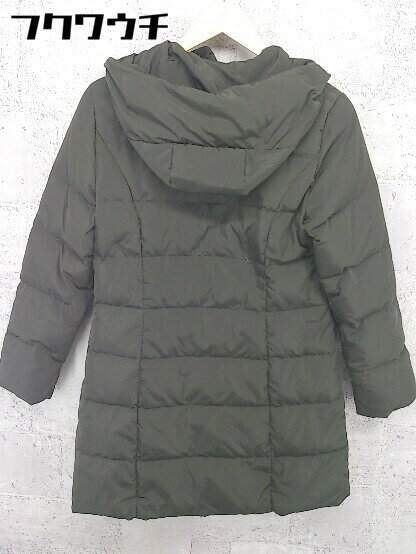 ■ COMME CA ISM コムサイズム ジップアップ ダウン コート サイズM カーキ レディース 【中古】