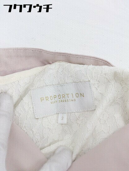 ■ ◎ PROPORTION BODY DRESSING ライナー ウエストベルト付き トレンチ コート サイズ2 ピンク系 レディース 【中古】
