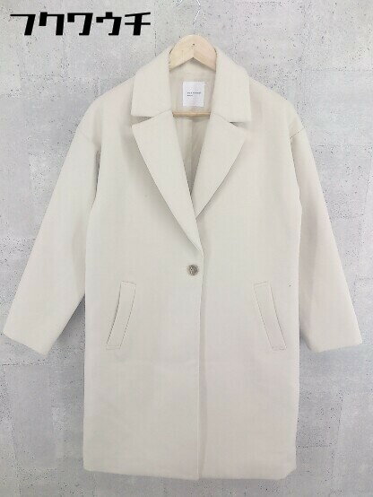 ■ BACK NUMBER バックナンバー 長袖 チェスター コート サイズM ベージュ レディース 【中古】