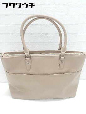 ■ CECIL McBEE セシルマクビー パスケース ハンド トート バッグ ベージュ レディース 【中古】