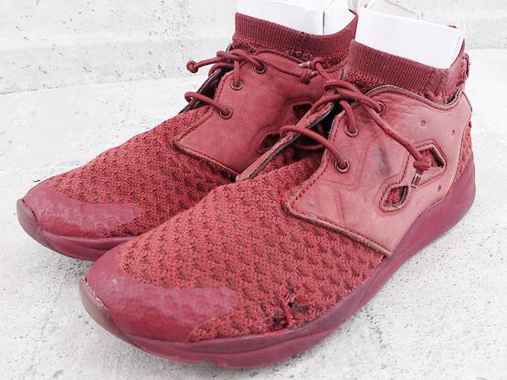 ◇ Reebok フューリーライト Reebok CLASSIC ラッグドマルーン/バーンシェンナ BS6310 スニーカー シューズ 25cm レッド メンズ...