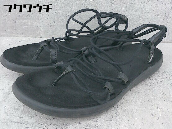 ◇ Teva テバ サンダル 25相当 ブラック メンズ 【中古】