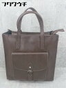 ■ favori ファヴォリ 2way ショルダー ハンド バッグ ブラウン レディース 【中古】