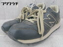 ◇ NEW BALANCE ニューバランス W368LBL スニーカー シューズ 22.5 ブラック レディース 【中古】