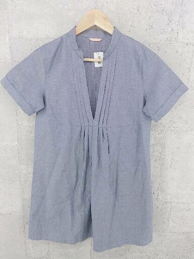 ◇ BEAMS HEART ビームス ハート 半袖 ミニ チュニック ワンピース グレー レディース 【中古】 ◇ BEAMS HEART ビームス ハート 半袖 ミニ チュニック ワンピース グレー レディース 【中古】