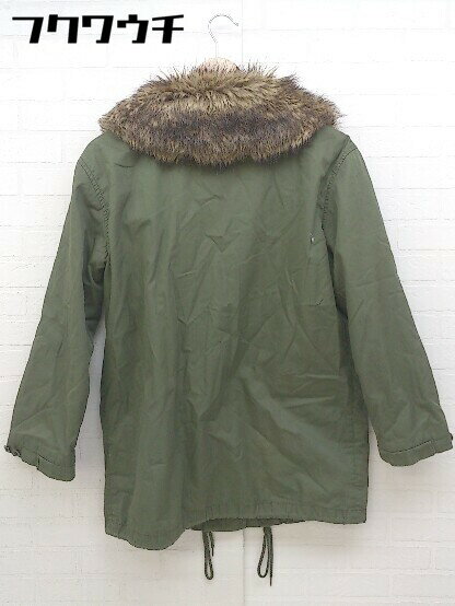 ■ ◎ GAP ギャップ ライナー付き 長袖 モッズ コート サイズM カーキ レディース 【中古】