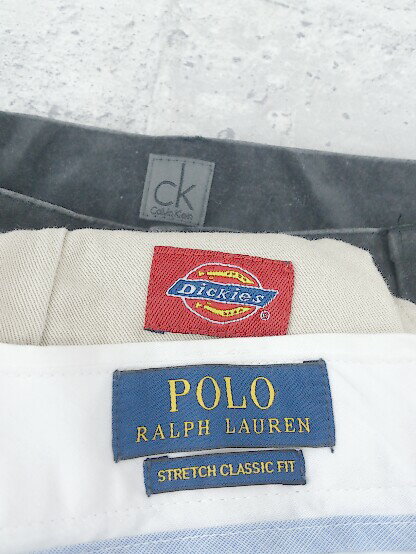 ◇ Dickies poloralphlauren Calvin Klein まとめ　3点 各サイズ M & 32 & 34 ハーフパンツ　パンツ メンズ 【中古】