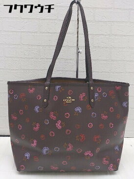 ■ ◎ COACH コーチ F22236 リバーシブル トート バッグ ブラウン系 レディース 【中古】