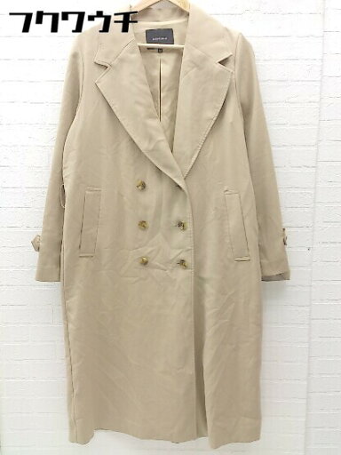 ■ ◎ ROSE BUD ローズバッド ベルト付 長袖 コート サイズM ベージュ レディース 【中古】 ■ ◎ ROSE BUD ローズバッド ベルト付 長袖 コート サイズM ベージュ レディース 【中古】