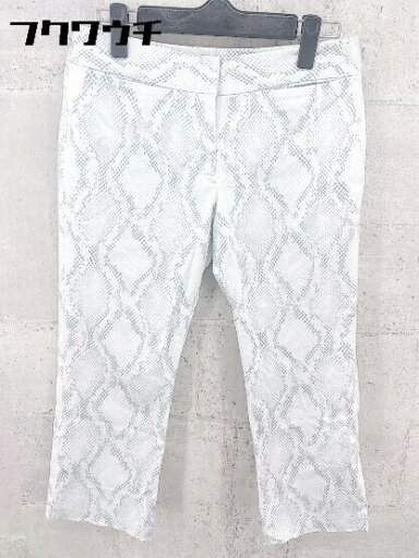 ◇ UNITED ARROWS ユナイテッドアローズ 総柄 七分丈 サブリナ パンツ 38サイズ ホワイト グレー レディース 【中古】 ◇ UNITED ARROWS ユナイテッドアローズ 総柄 七分丈 サブリナ パンツ 38サイズ ホワイト グレー レディース 【中古】