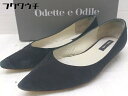 ■ ◎ Odette e Odile オデット エ オディールパンプス サイズ23 1/2 ブラック レディース 【中古】