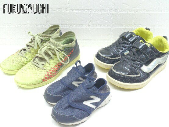 ■ NEW BALANCE PUMA VANS まとめ売り3点セット 14.5cm＆21cm＆22cm スニーカー シューズ レディース メ..