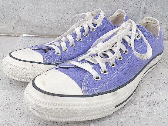◇ CONVERSE コンバース ALL STAR WASHEDCANVAS OX - PURPLE 1sc129 スニーカー シューズ 27cm パープル メンズ 【中古】