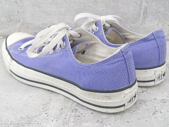 ◇ CONVERSE コンバース ALL STAR WASHEDCANVAS OX - PURPLE 1sc129 スニーカー シューズ 27cm パープル メンズ 【中古】