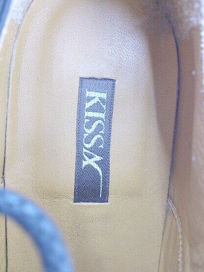 ◇ KISSA SPORT キサスポーツ Uチップ マニッシュ ビジネス シューズ 24 ブラック レディース 【中古】