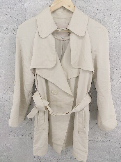 ◇ Apuweiser-riche アプワイザー リッシェ 長袖 トレンチ コート 2 ベージュ レディース 【中古】