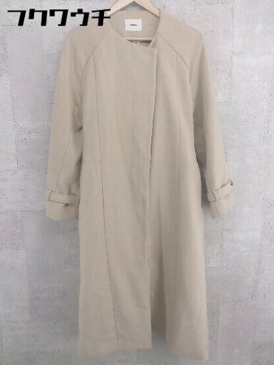 ■ ◎ MURUA ムルーア 長袖 ロング コート サイズM グレージュ レディース 【中古】 ■ ◎ MURUA ムルーア 長袖 ロング コート サイズM グレージュ レディース 【中古】