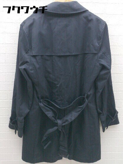 ■ ◎ green label relaxing UNITED ARROWS ウエストベルト ライナー付き 長袖 コート サイズM ネイビー メンズ 【中古】