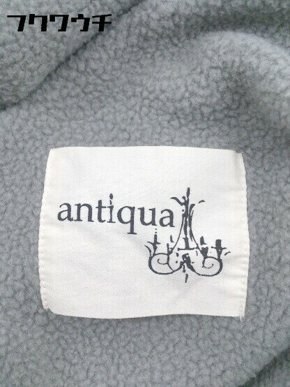 ■ antiqua アンティカ 長袖 コーディガン サイズFREE グレー レディース 【中古】