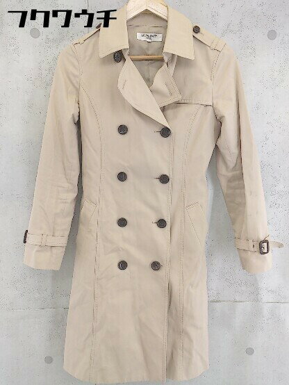 ■ ◎ NATURAL BEAUTY BASIC ウエストベルト付き トレンチ コート サイズM ベージュ レディース 【中古】