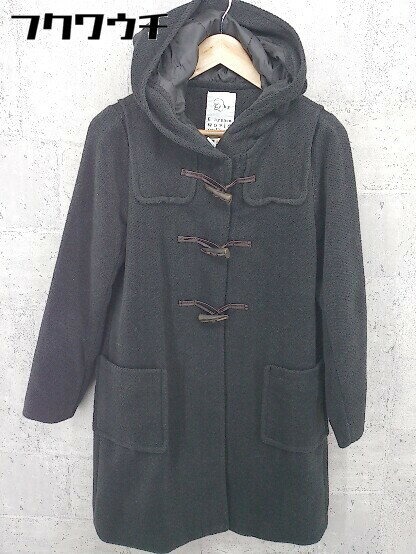 ■ E hyphen world gallery イーハイフンワールドギャラリー 長袖 ダッフルコート サイズM グレー系 レディース 【中古】
