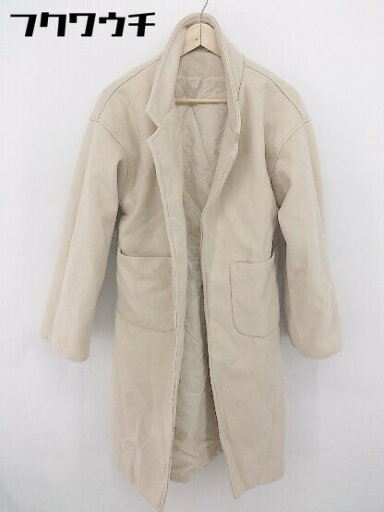 ■ ◎ JUNOAH ジュノア 長袖 コート サイズM ライトベージュ レディース 【中古】 ■ ◎ JUNOAH ジュノア 長袖 コート サイズM ライトベージュ レディース 【中古】