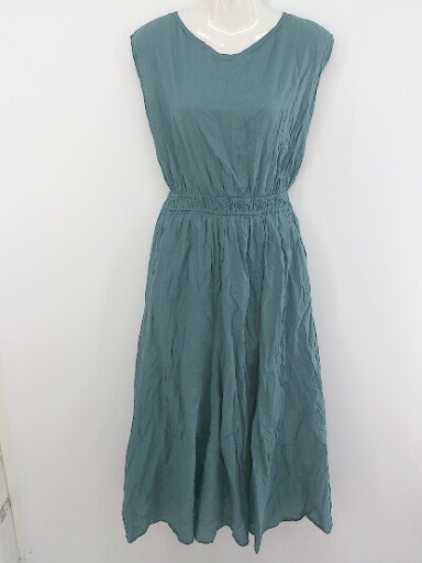 ◇ natural couture ナチュラルクチュール フレンチスリーブ ロング ワンピース サイズF グリーン系 レディース P 【中古】 ◇ natural couture ナチュラルクチュール フレンチスリーブ ロング ワンピース サイズF グリーン系 レディース P 【中古】