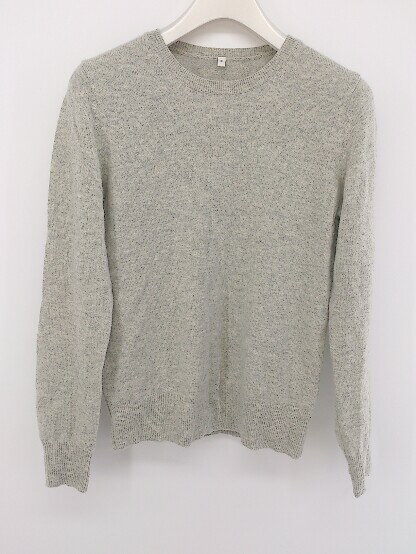 ◇ MUJI 無印良品 ムジルシ カシミヤ100％ ニット Vネック 長袖 セーター サイズS グレー レディース P 【中古】のサムネイル