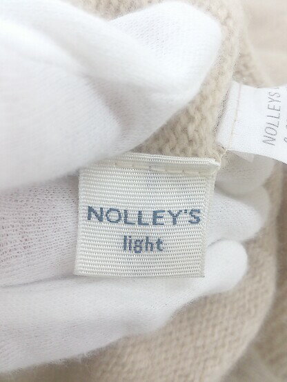 ◇ NOLLEY'S light ノーリーズ ウールニット 長袖 セーター サイズ38 ライトベージュ系 レディース P 【中古】 3