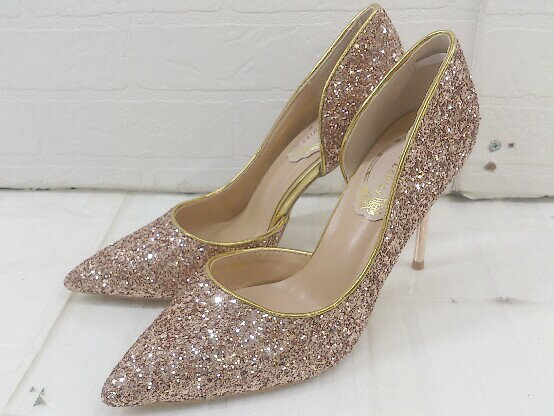 ◇ ◎ Lace Ladies レースレディース ポインテッドトゥ ピンヒール セパレート パンプス サイズ 38 ピンク レディース P 【中古】