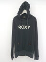 ◇ ROXY ロキシー 裏起毛 長袖 プルオーバーパーカー サイズM ブラック ホワイト レディース P 【中古】