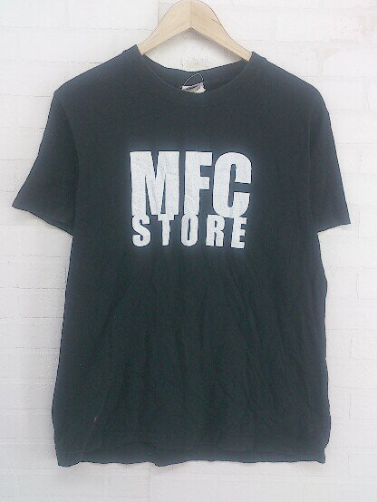 ◇ MFC STORE エムエフシーストアー プリント 五分袖 Tシャツ カットソー サイズS ブラック ホワイト マルチ メンズ P 【中古】