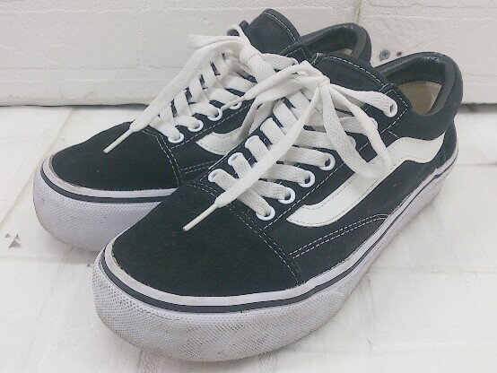 ◇ VANS OLD SKOOL PLAT 厚底 574643-0001 スニーカー シューズ サイズ23.5cm ブラック レディース P 【中古】