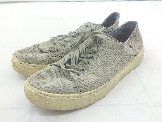 ◇ TOMS トムス スニーカー シューズ サイズ 25 グレー レディース メンズ P 【中古】