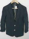 ◇ Giacometti ジャコメッティ 2B 薄手 長袖 ジャケット サイズ38 ネイビー レディース P 【中古】