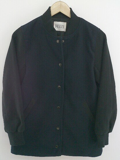 ◇ E hyphen world gallery PEACE 長袖 ジャケット スタジャン サイズF ネイビー ブラック レディース P 【中古】