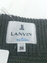 ◇ LANVIN en Bleu ランバンオンブルー リボン ミニ フレア ニット スカート サイズ38 ダークグレー系 レディース P 【中古】