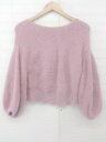 ◇ CECIL McBEE セシルマクビー ガーリー 長袖 ニット セーター サイズF ピンク系 レディース E 【中古】