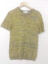 ◇ URBAN RESEARCH アーバンリサーチ リネン混 ニット ラフ カジュアル 半袖 カットソー サイズ M イエロー系 メンズ E 【中古】