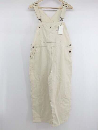 ◇ ◎ AIC. エーアイシー ワイド オーバーサイズ - デニムオーバーオール サイズF アイボリー レディース P 【中古】のサムネイル