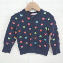 ◇ Billieblush スパンコール キッズ 子供服 長袖 ニット カーディガン サイズ2/86 ネイビー系 マルチ レディース E 【中古】