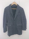 ◇ ◎ COMME CA ISM コムサイズム MIX バックスリット 長袖 チェスターコート サイズS グレー ダークグレー系 メンズ E 【中古】