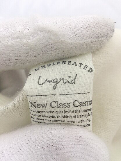 ◇ Ungrid アングリッド MIX ワイド サロペット サイズF ベージュ系 レディース E 【中古】