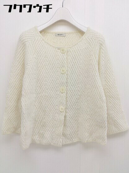 ◇ NOLLEY'S ノーリーズ 長袖 ニット カーディガン サイズ38 アイボリー レディース 【中古】