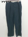 ◇ ◎ URBAN RESEARCH アーバンリサーチ リネン混 ツータック パンツ サイズ38 ネイビー レディース 【中古】