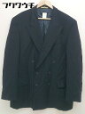 ◇ JOSEPH ABBOUD ジョセフ アブード 長袖 ダブル ジャケット サイズ44 ネイビー メンズ 【中古】(4)