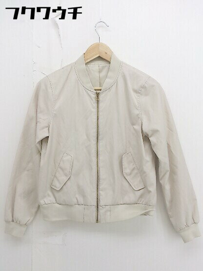 ◇ green label relaxing UNITED ARROWS 長袖 ジップアップ ジャケット サイズ38 ベージュ系 レディース 【中古】