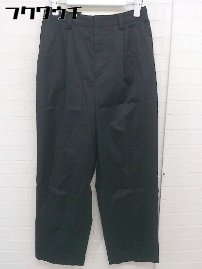 ◇ ivory court アイボリーコート タック センタープレス パンツ サイズM ネイビー レディース 【中古】