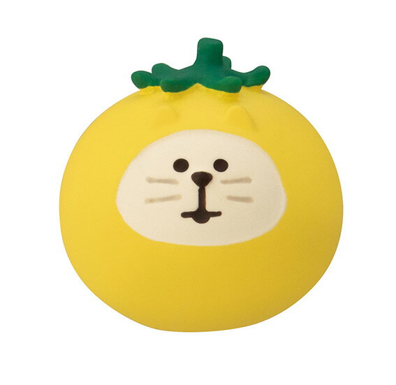 decoleコンコンブルおやさい猫だるまミニとまと黄